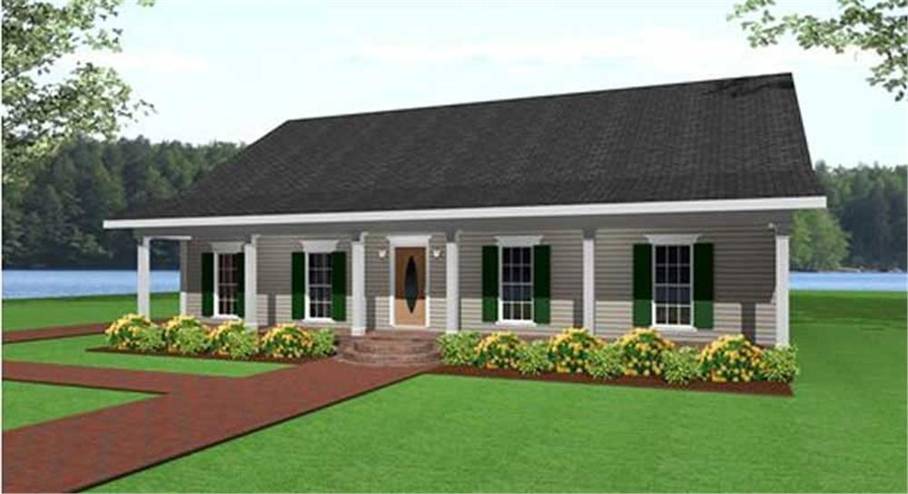 Country Floor Plan 3 Bedrms 2 Baths 1500 Sq Ft 123 1000