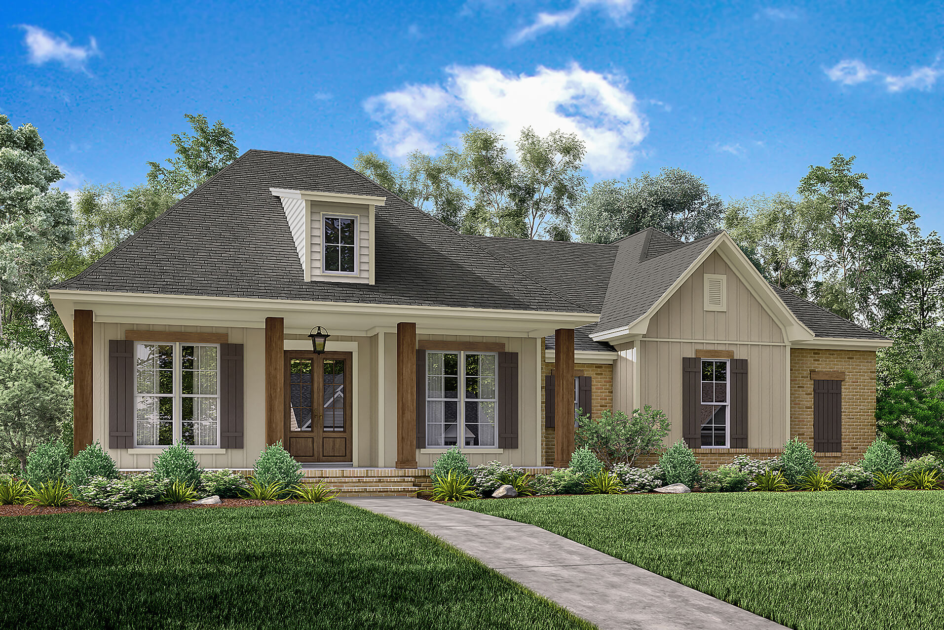 3 Bedrm 1900 Sq Ft Acadian House Plan 142 1163