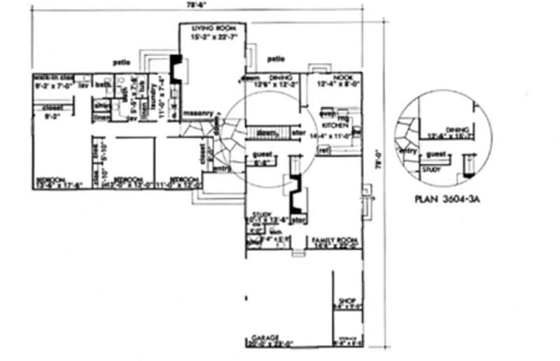 Specialty House Plans Home Design LS H 3604 3