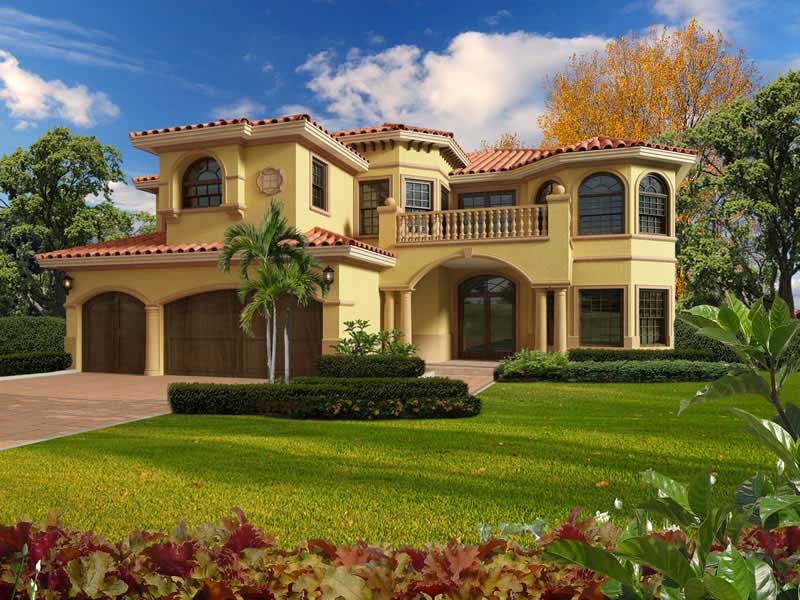 6-Bedroom, 6170 Sq Ft Luxury Home Plan - 107-1058 - Main Exterior