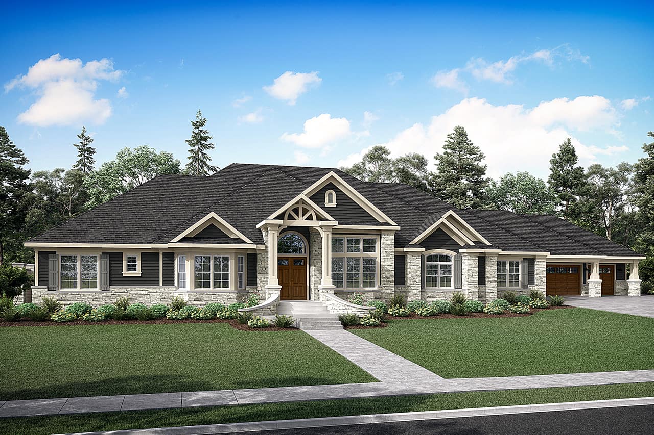 4-Bedroom, 4901 Sq Ft European Home - Plan #108-1601 - Main Exterior