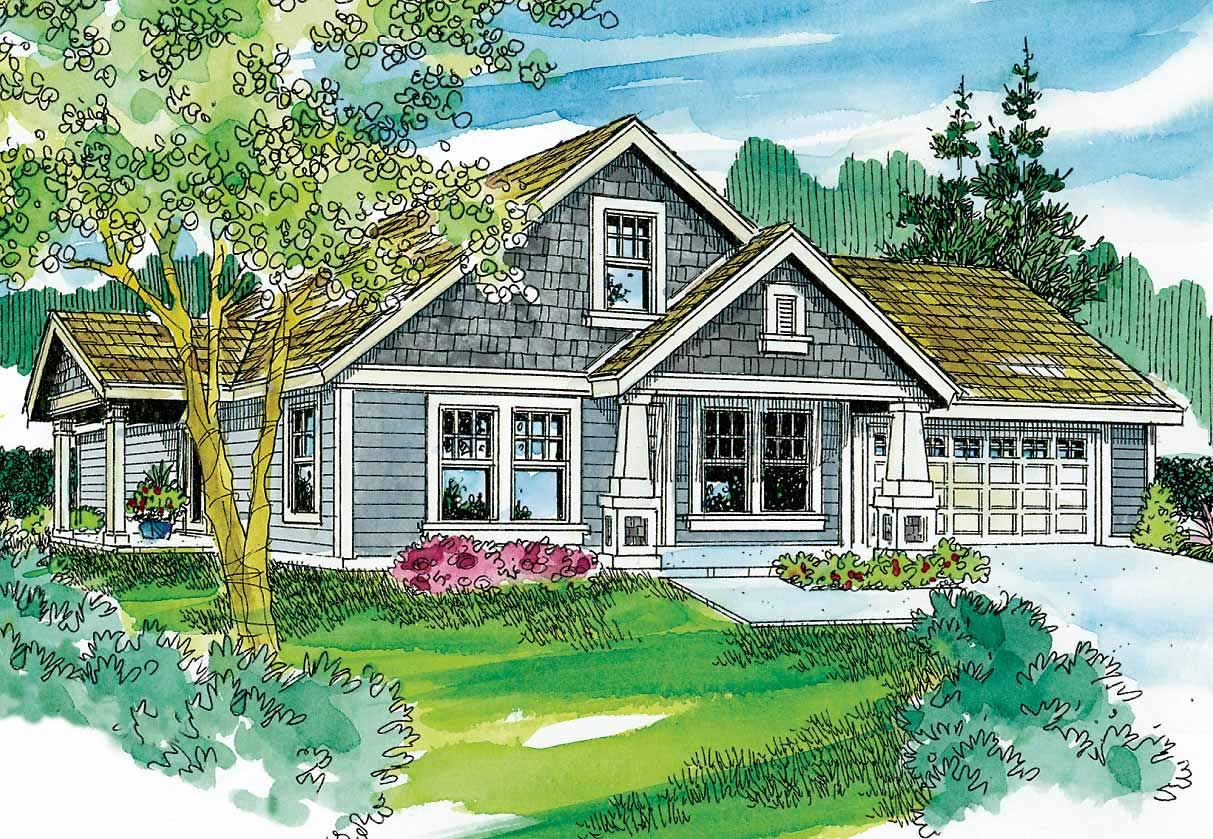 3-Bedroom, 1436 Sq Ft Cape Cod Home Plan - 108-1642 - Main Exterior