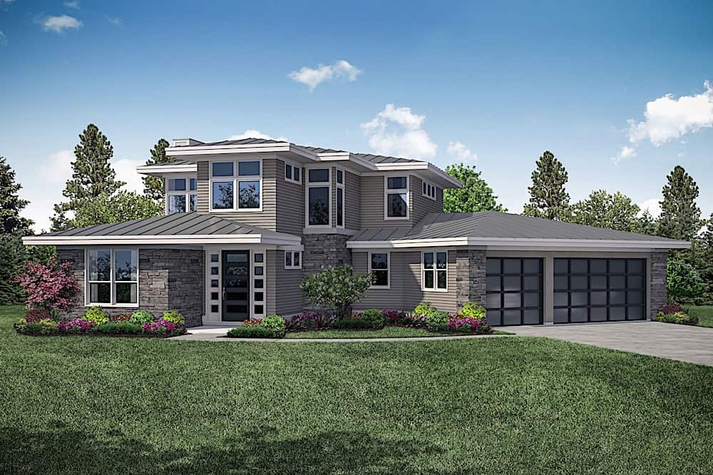 3-Bedroom, 3027 Sq Ft Contemporary Home - Plan #108-1910 - Main Exterior