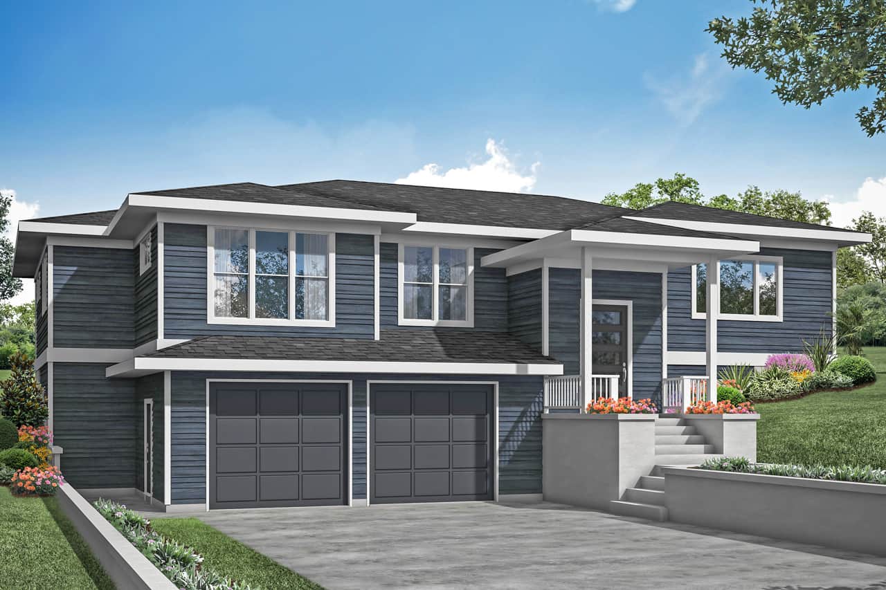 3-Bedroom, 2431 Sq Ft Multi-Level Home - Plan #108-1989 - Main Exterior