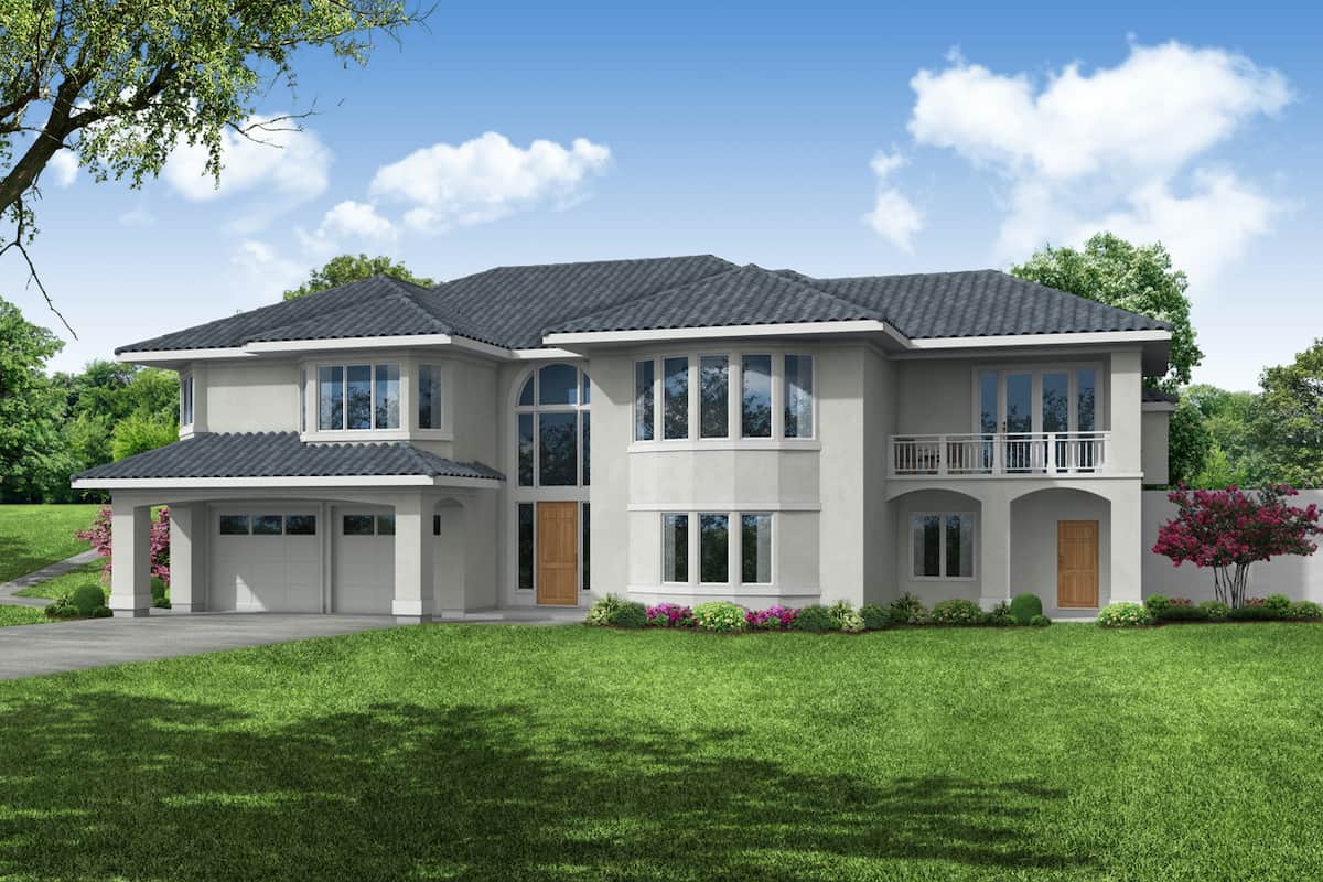 3-Bedroom, 3191 Sq Ft Mediterranean Home - Plan #108-1991 - Main Exterior
