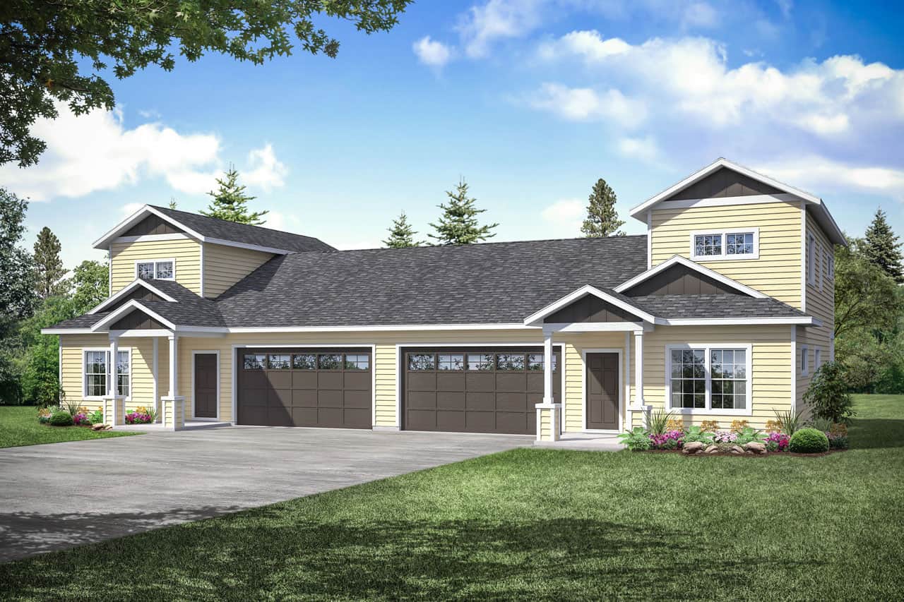 6-Bedroom, 2756 Sq Ft Farmhouse Home Plan - 108-2055 - Main Exterior
