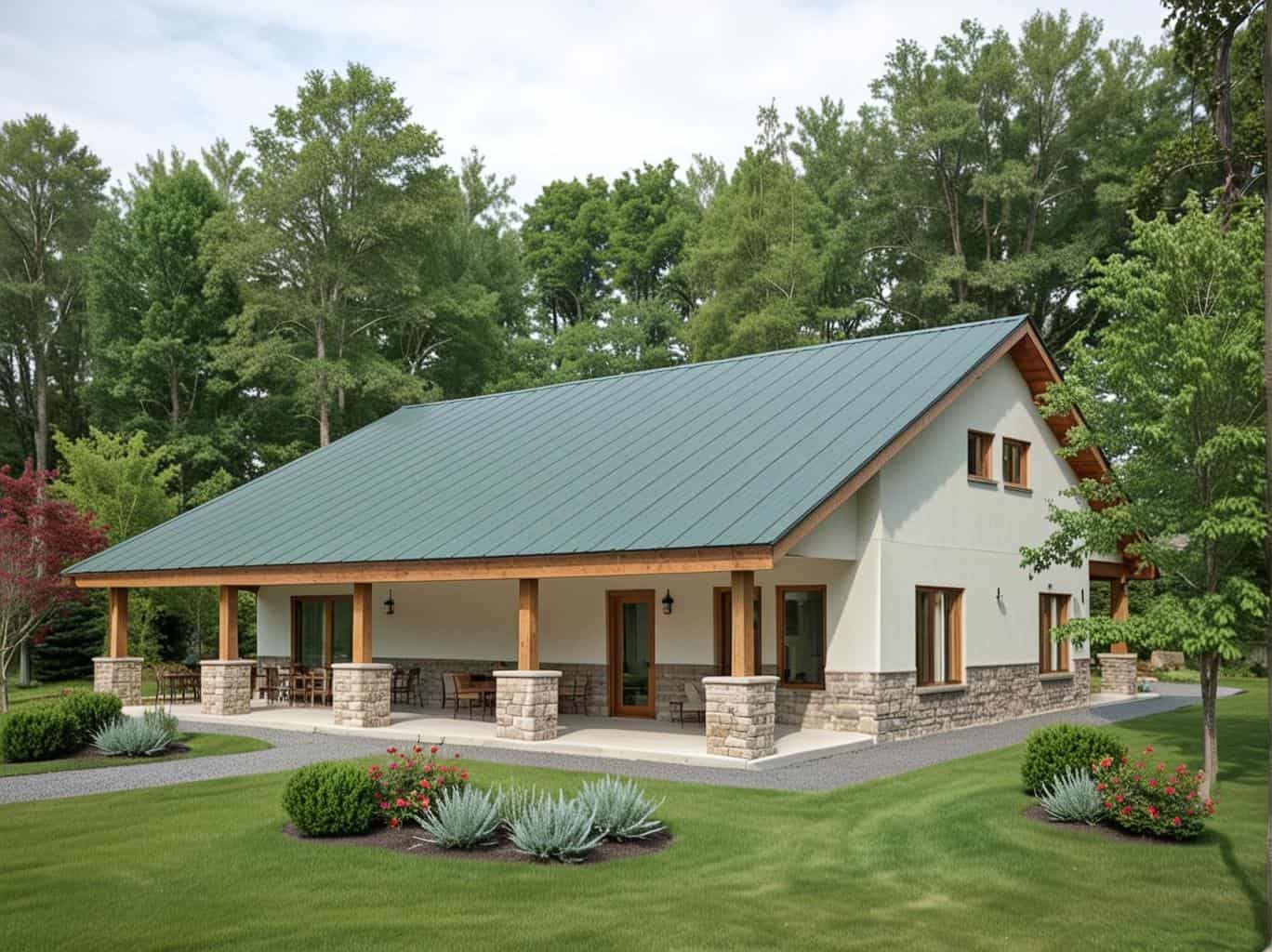 2-Bedroom, 2051 Sq Ft Country House Plan - 132-1186 - Front Exterior
