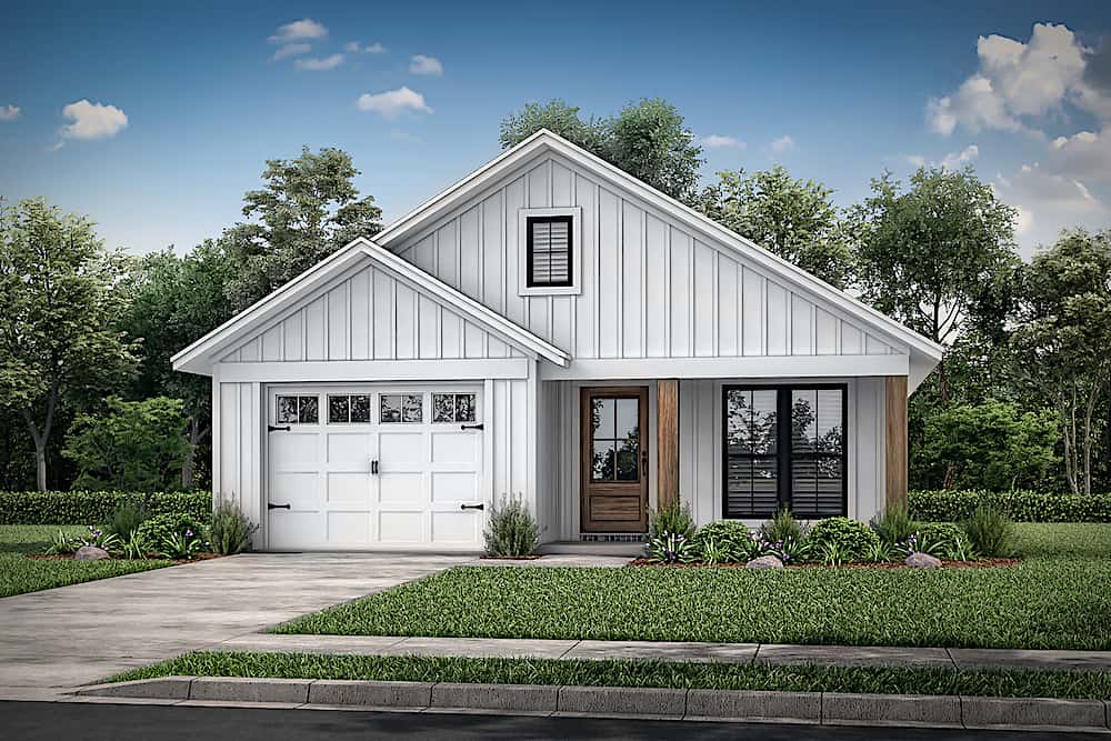 3-Bedroom, 1,292 Sq Ft Ranch Home Plan with Efficient Layout - #142-1221