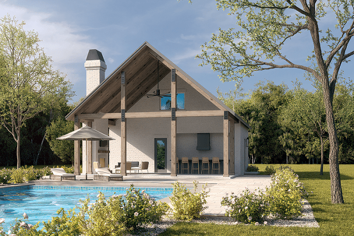 0-Bedroom, 566 Sq Ft Garage Home Plan - 142-1451 - Main Exterior