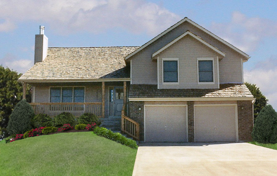 4-Bedroom, 2041 Sq Ft Multi-Level Home Plan - 147-1152 - Main Exterior