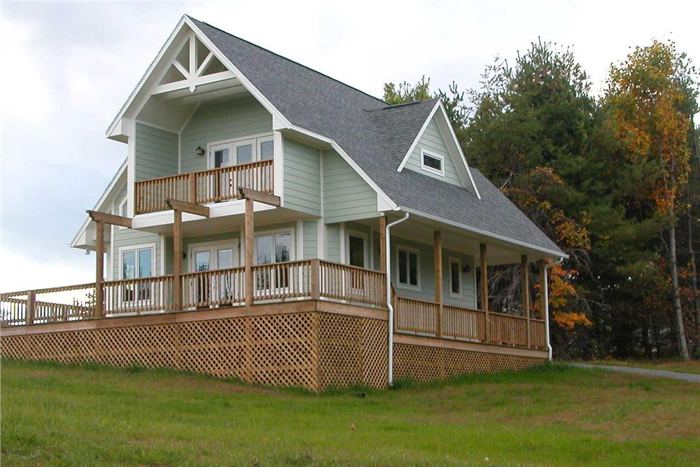 2-Bedroom, 1154 Sq Ft Lake Home Plan - 160-1007 - Main Exterior