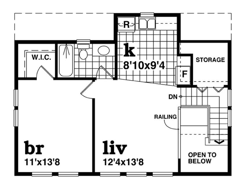 second floor plan