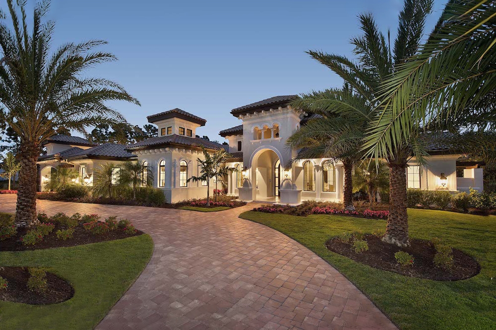 4-Bedroom, 4403 Sq Ft Mediterranean House Plan - 175-1266 - Front Exterior