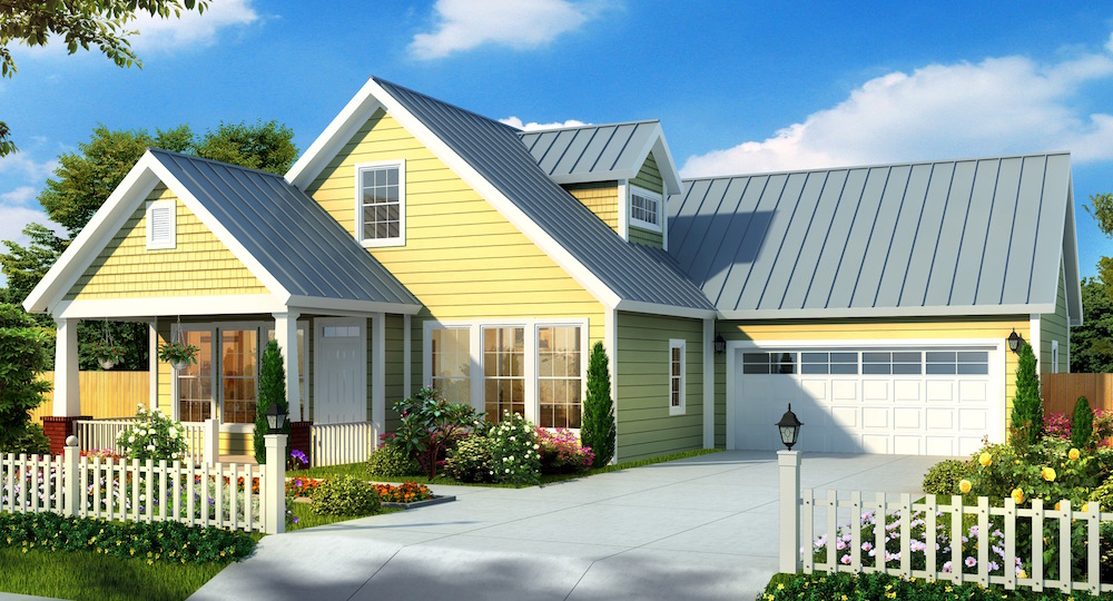 3-Bedroom, 1714 Sq Ft Bungalow House Plan - 178-1176 - Front Exterior