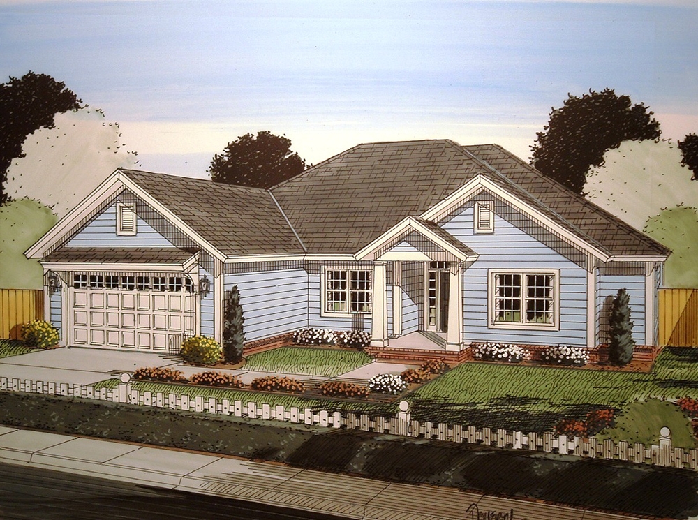5-Bedroom, 1988 Sq Ft Craftsman Home Plan - 178-1349 - Main Exterior