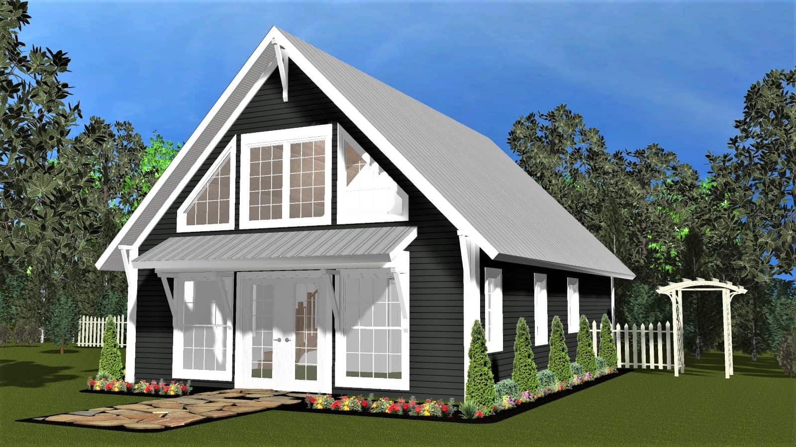 Small Cabin Home Plan - 1 Bedrm, 1 Bath - 949 Sq Ft - #178-1409