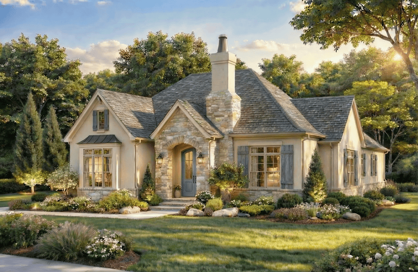 French Floor Plan - 3 Bedrms, 2.5 Baths - 1932 Sq Ft - #193-1399