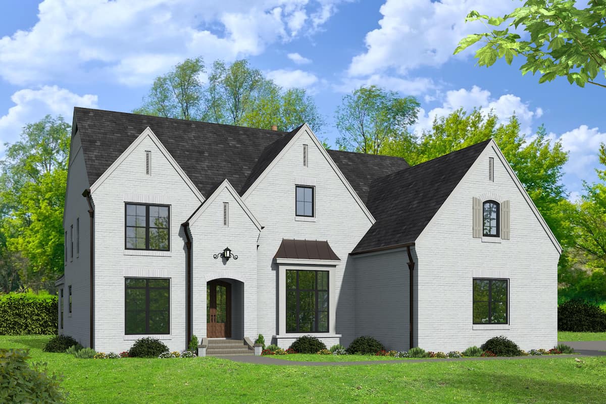 5-Bedroom, 4726 Sq Ft European House - Plan #196-1207 - Front Exterior