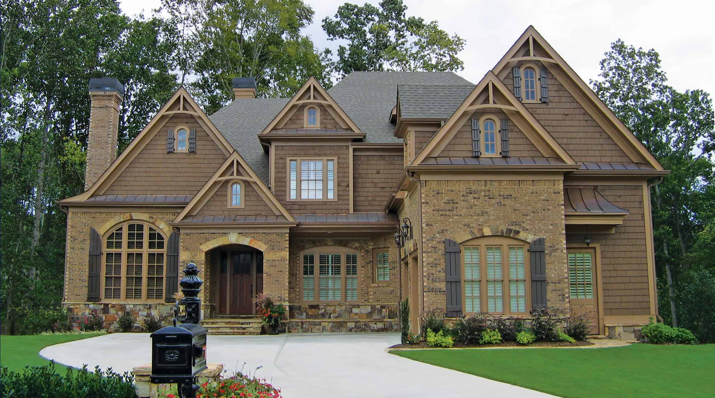 4-Bedroom, 4145 Sq Ft European House - Plan #198-1147 - Front Exterior