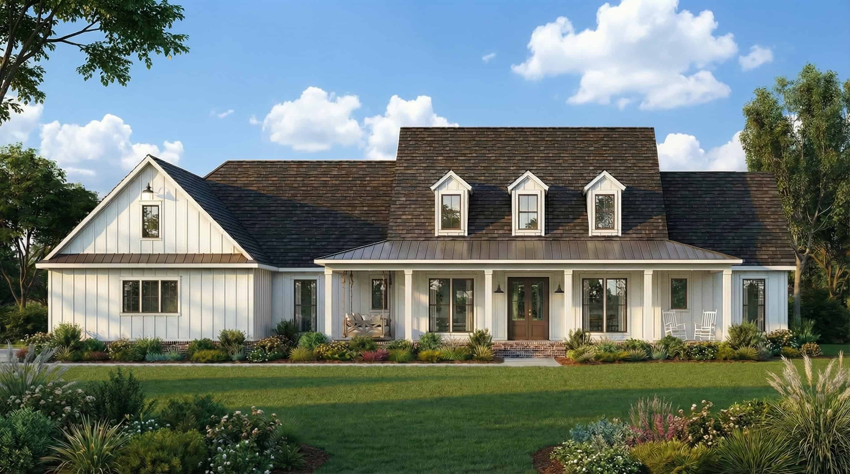 5-Bedroom, 2705 Sq Ft Colonial Style Home - Plan #206-1015 - Main Exterior