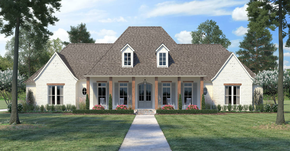 4-Bedroom, 3273 Sq Ft French House - Plan #206-1024 - Front Exterior