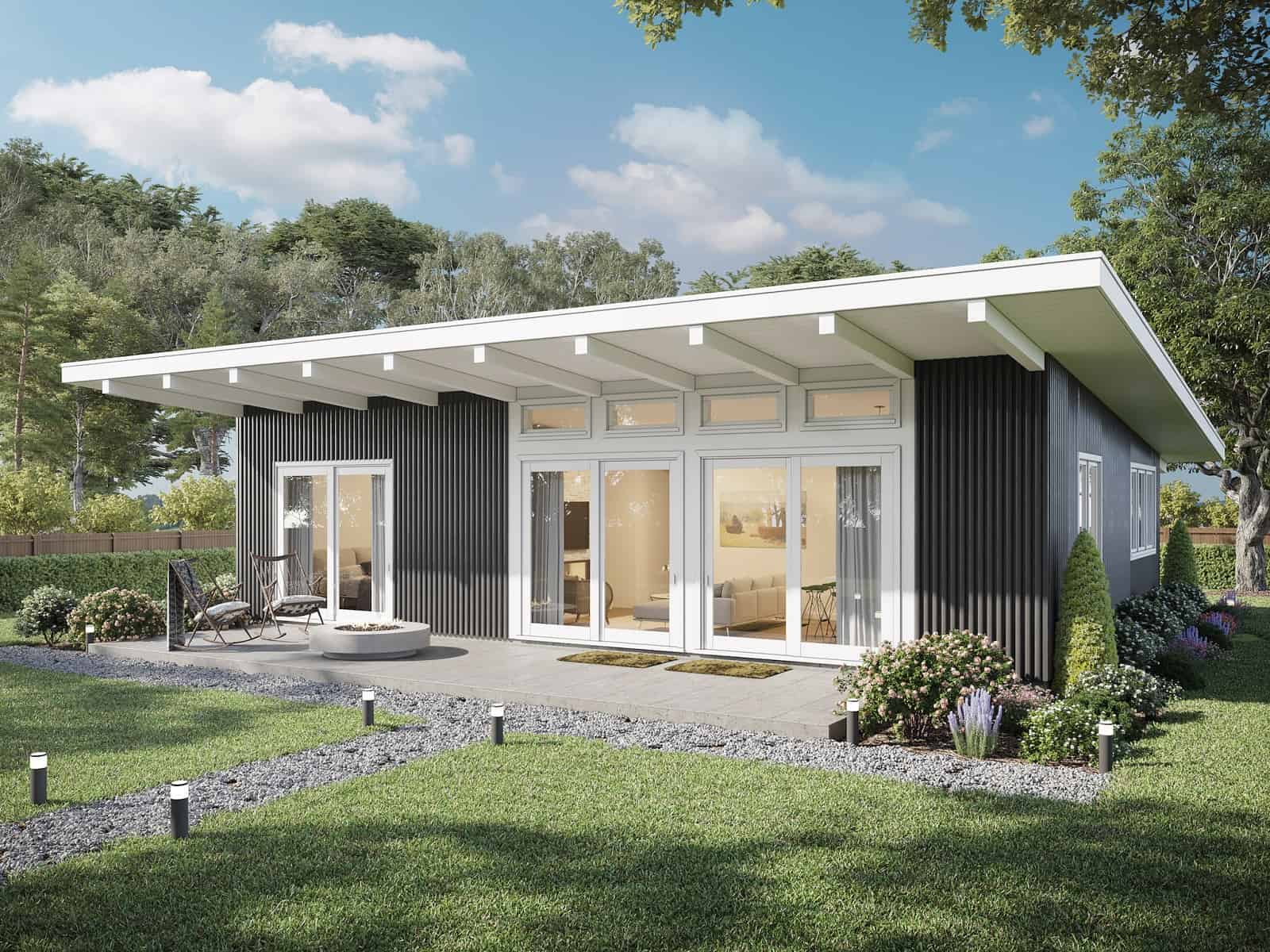 3-Bedroom, 1,260 Sq Ft Contemporary Home Plan with Compact Layout - #211-1042