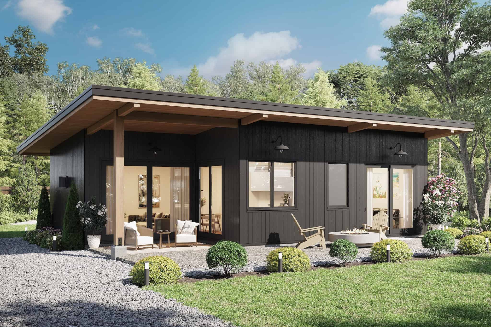 Modern Home Plan - 2 Bedrms, 2 Baths - 800 Sq Ft - #211-1073