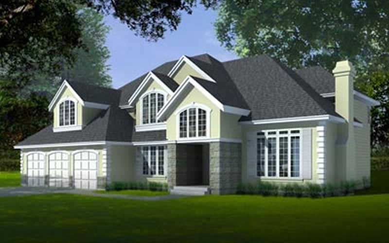 European Homeplans DDI97-209 color rendering.