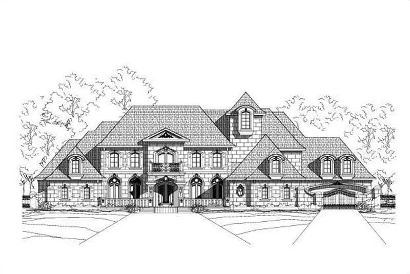 Luxury Home Plans Rendering.