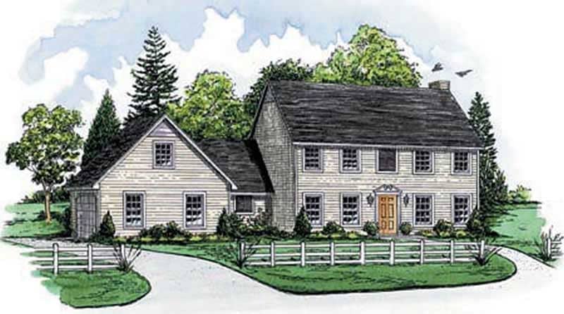 Color Rendering of this house plan