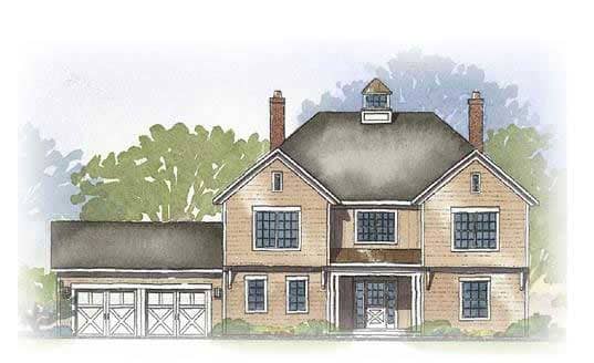 This is a colored rendering of these European Homeplans.