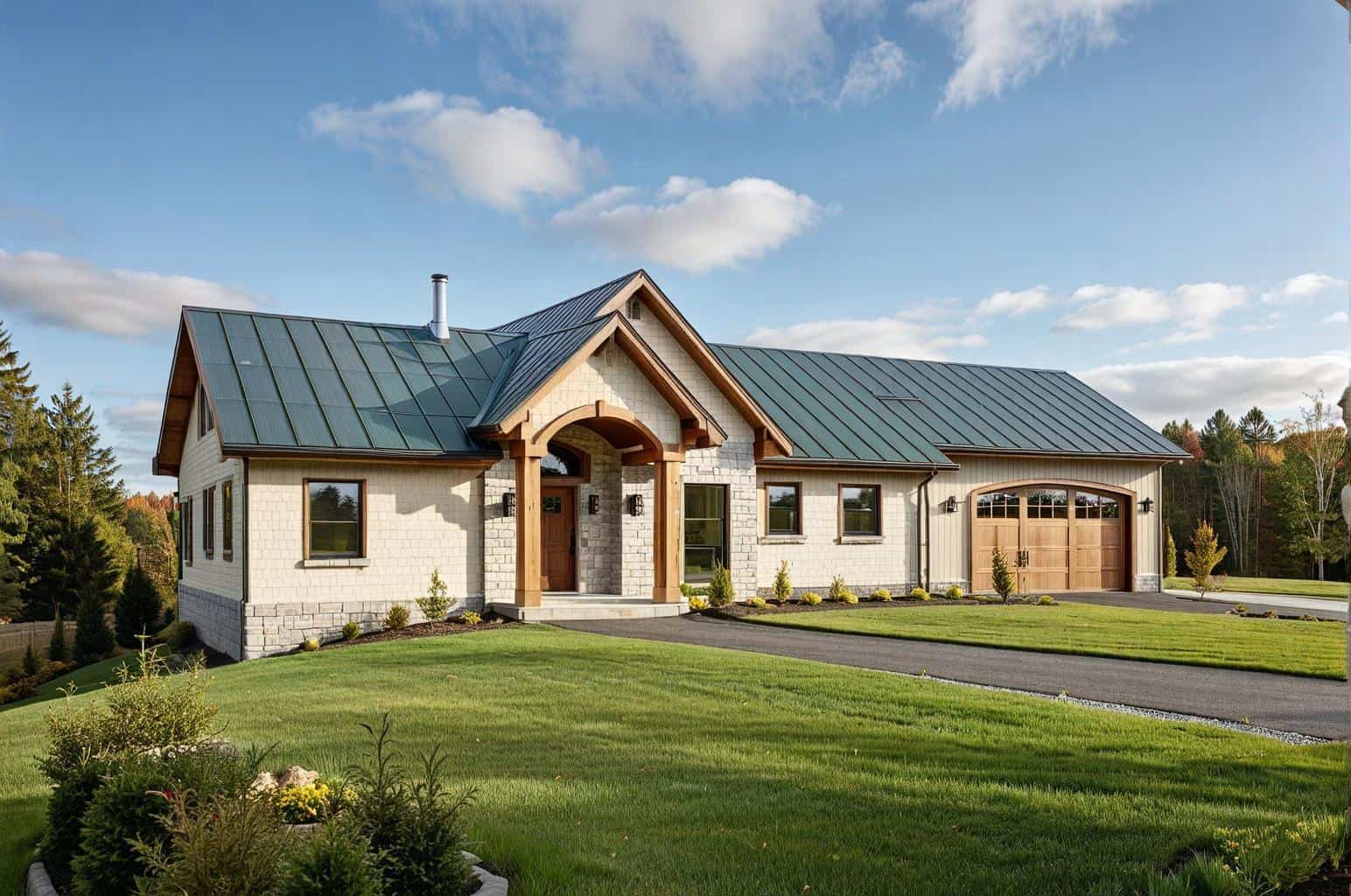 Front Elevation of this Craftsman House (#132-1411) at The Plan Collection.