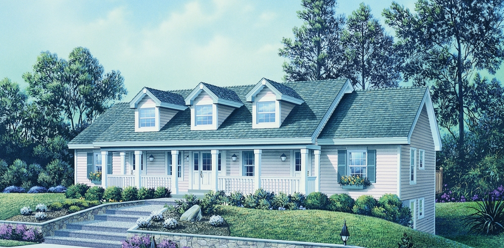 4-Bedroom, 2901 Sq Ft Multi-Unit Home Plan - 138-1120 - Main Exterior