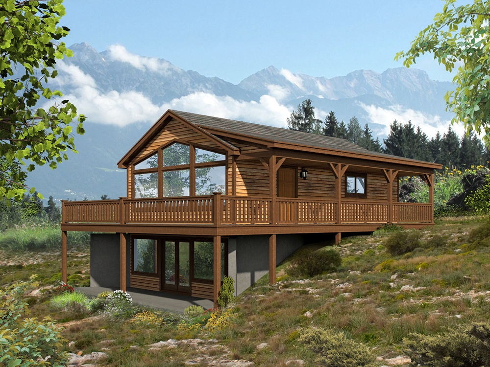 2-Bedroom, 1557 Sq Ft Vacation Homes Home - Plan #196-1000 - Main Exterior