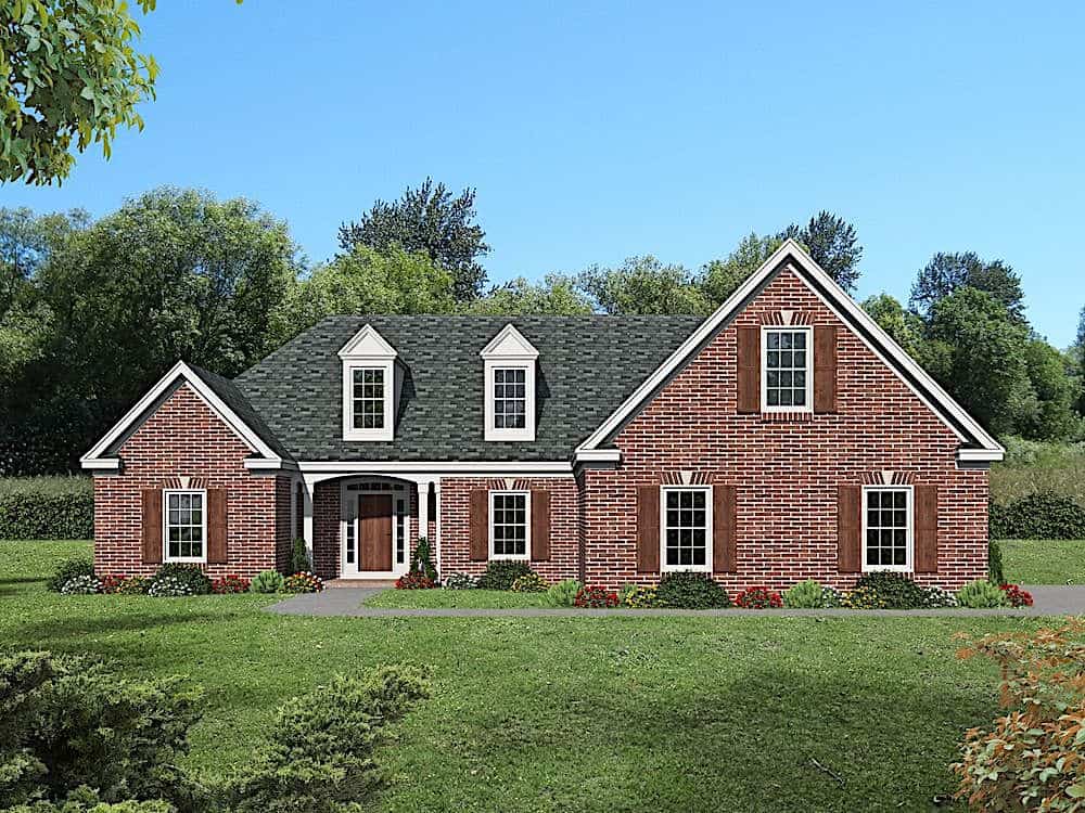 3-Bedroom, 2400 Sq Ft Ranch - Plan #196-1182 - Front Exterior