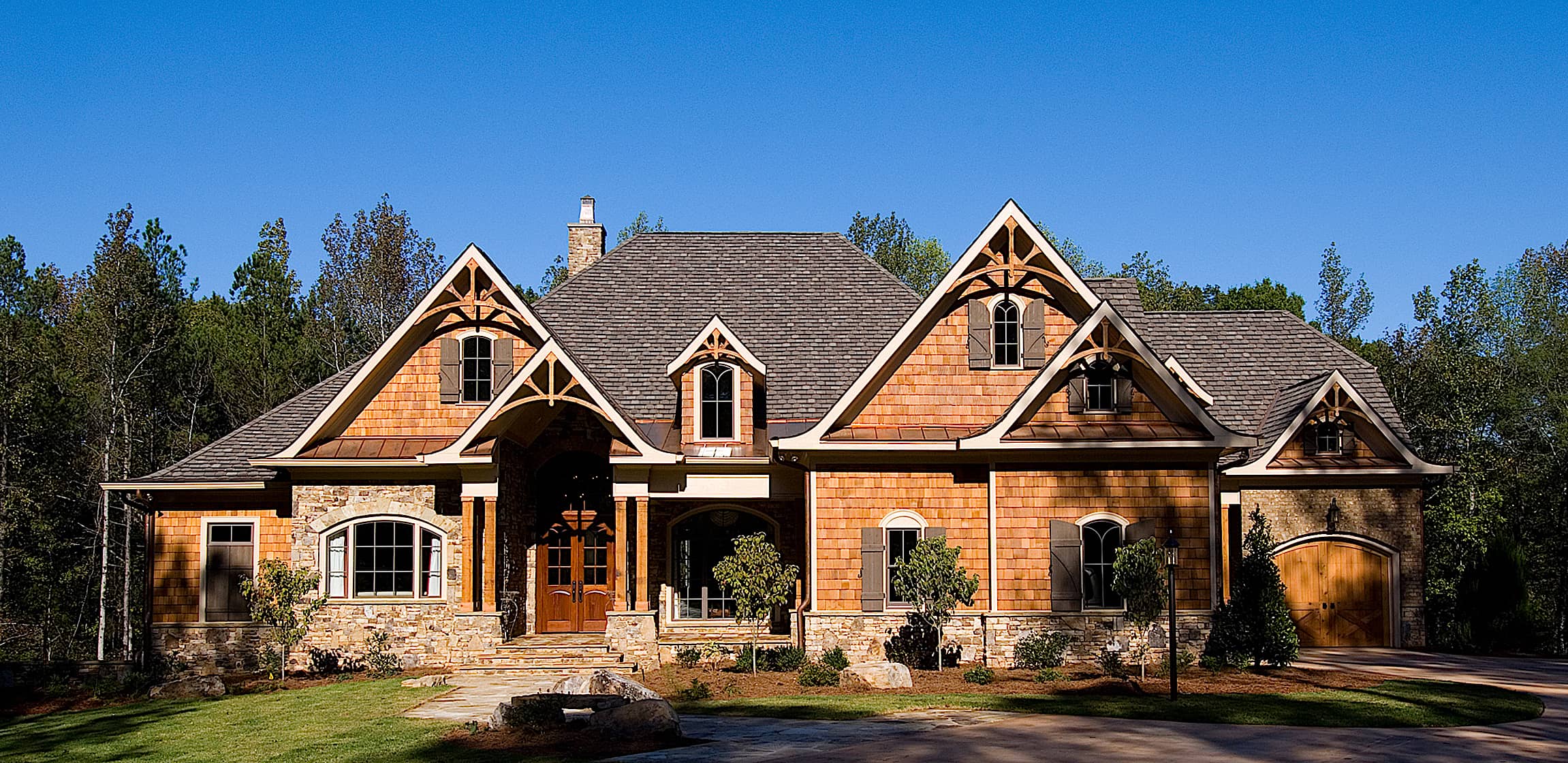 4-Bedroom, 5099 Sq Ft Rustic Home - Plan #198-1111 - Main Exterior