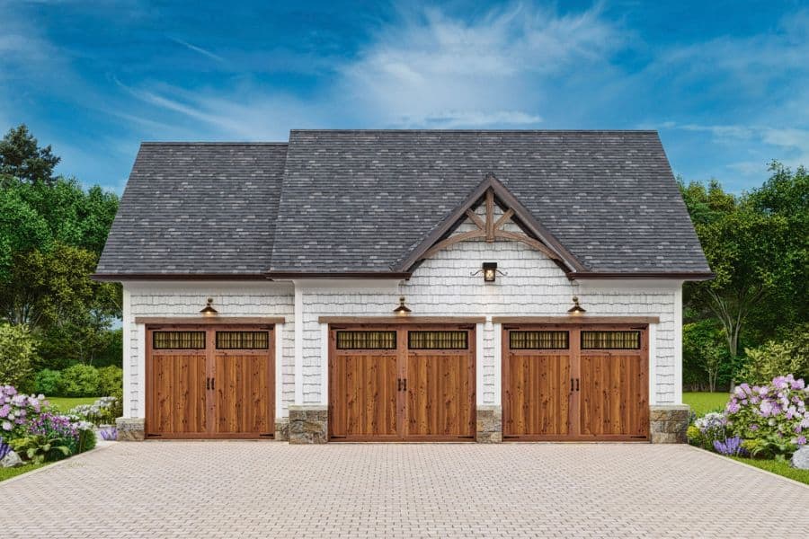 1-Bedroom, 494 Sq Ft Garage w/Apartments Home Plan #198-1179 - Main Exterior