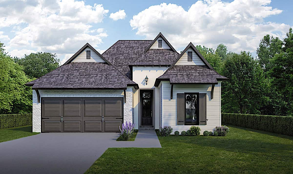 3-Bedroom, 1778 Sq Ft Country House - Plan #204-1001 - Front Exterior