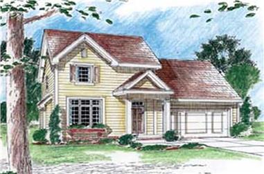 3-Bedroom, 1514 Sq Ft Small House Plans - 100-1038 - Main Exterior