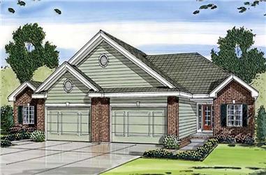 2-Bedroom, 1189 Sq Ft Small House Plans - 100-1126 - Main Exterior