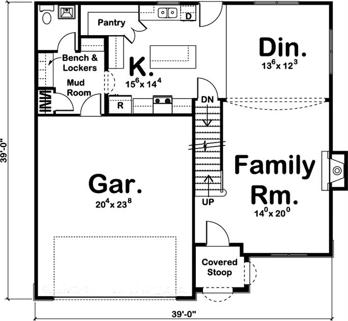 Mediterranean Home Plan - 4 Bedrms, 4 Baths - 2158 Sq Ft - #100-1220