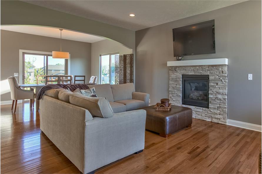 Family Room of this 4-Bedroom,2158 Sq Ft Plan -2158