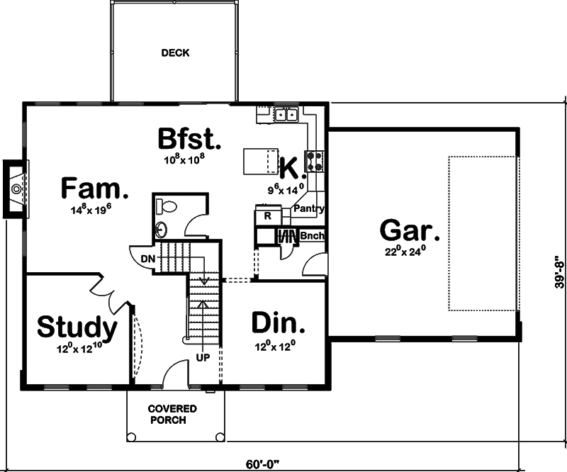 Colonial Floor Plan - 3 Bedrms, 2.5 Baths - 2235 Sq Ft - #100-1271