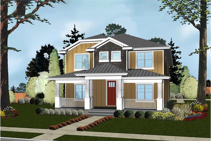 4-Bedroom, 3474 Sq Ft Cottage Home Plan - 100-1287 - Main Exterior