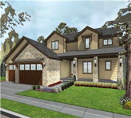 Tuscan Home Plan - 4 Bedrms, 3.5 Baths - 2955 Sq Ft - #100-1300