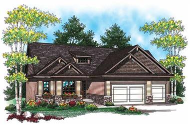 4-Bedroom, 2724 Sq Ft Contemporary House Plan - 101-1019 - Front Exterior