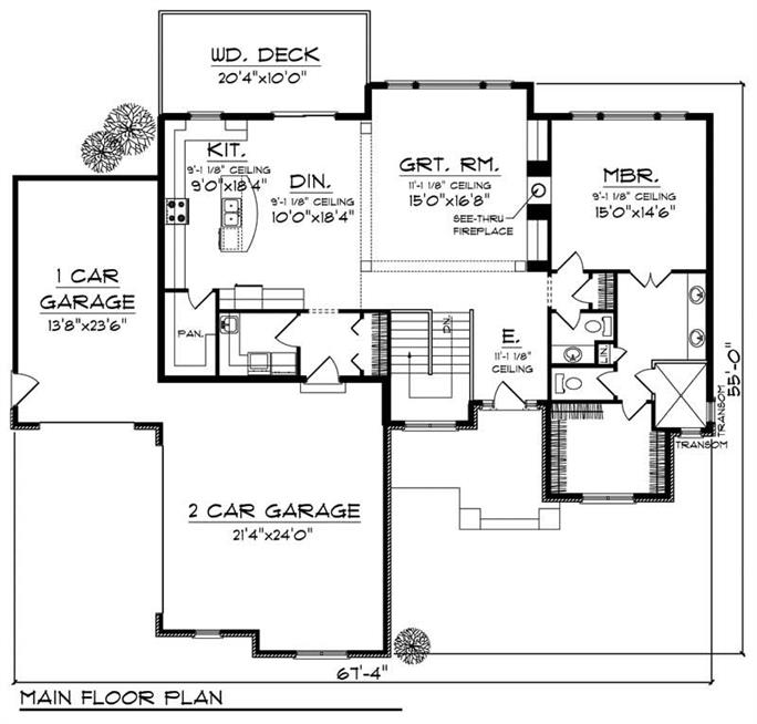 House Plan #101-1027 : 3 Bedroom, 2764 Sq Ft Country - European Home ...