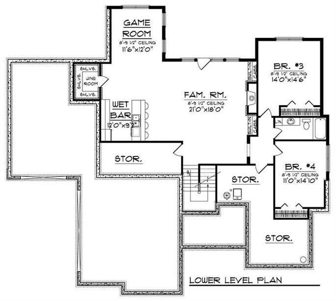 Luxury - Ranch Home with 4 Bedrooms, 3634 Sq Ft | Floor Plan #101-1047