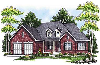 3-Bedroom, 2153 Sq Ft Country Home Plan - 101-1050 - Main Exterior