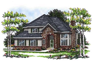 3-Bedroom, 1850 Sq Ft Craftsman Home Plan - 101-1054 - Main Exterior